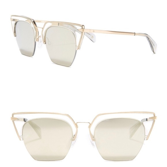 Rag & Bone 51mm Cat Eye Sunglasses - Picture 1 of 8